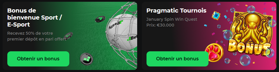 Sport welkomstbonus van Betify Casino