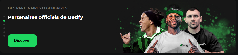 Officiële partners van Betify casino