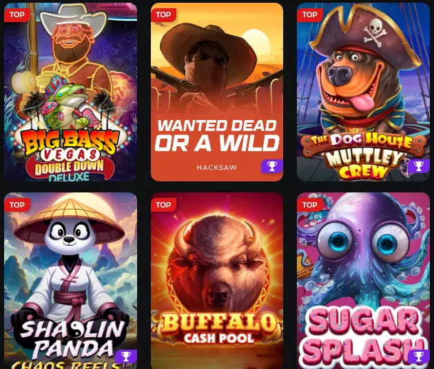 populaire spellen bij Betify casino