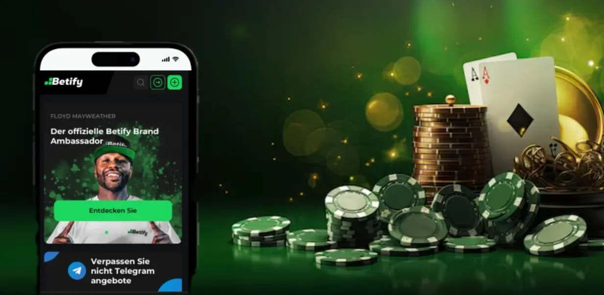 Mobiele applicatie van Betify casino